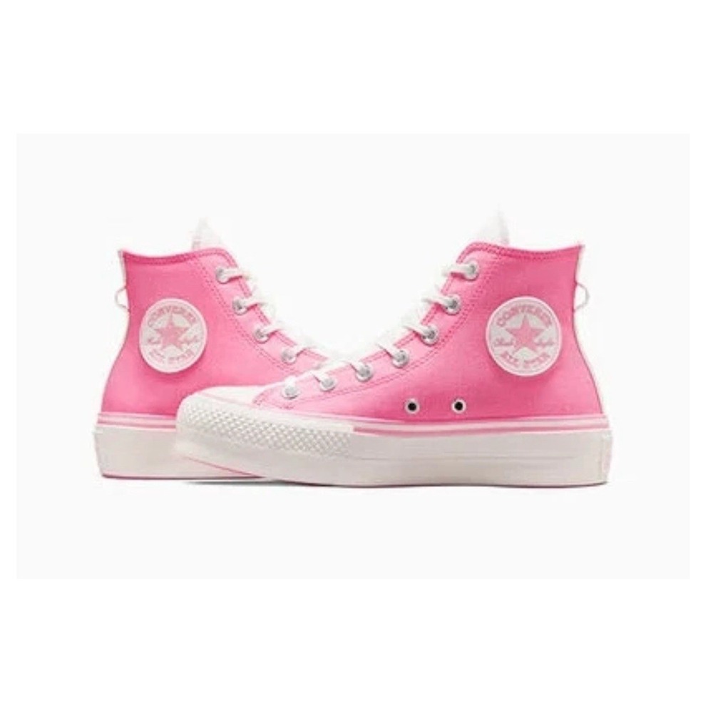 CONVERSE Women's Chuck Taylor All Star Lift Platform Retro Sneaker‎ Pink Sz 8.5 - Picture 2 of 7